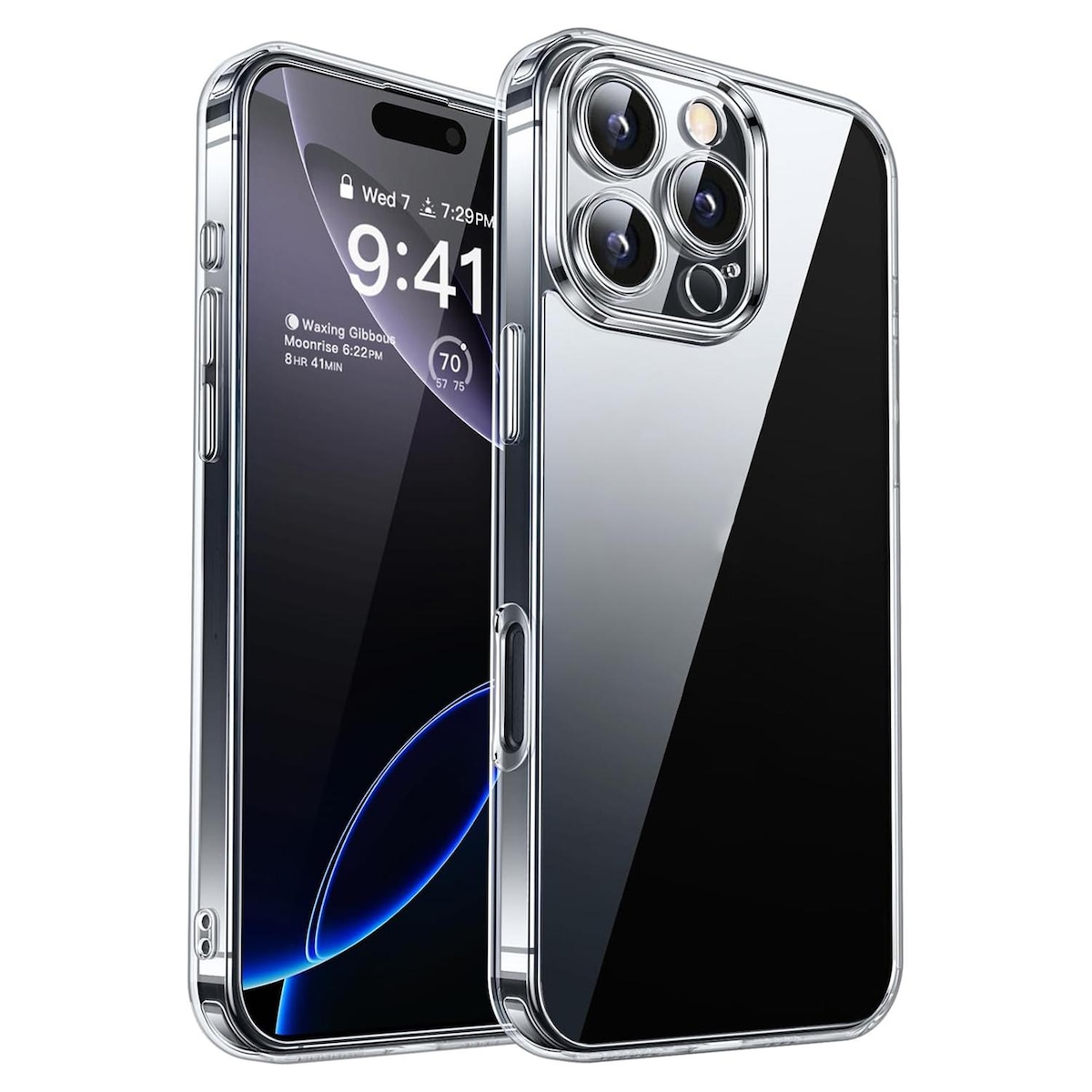 Schutzhülle für iPhone 16 Pro Kamera Case Panzerhülle Handyhülle Cover Tasche Transparent Smartphone Bumper