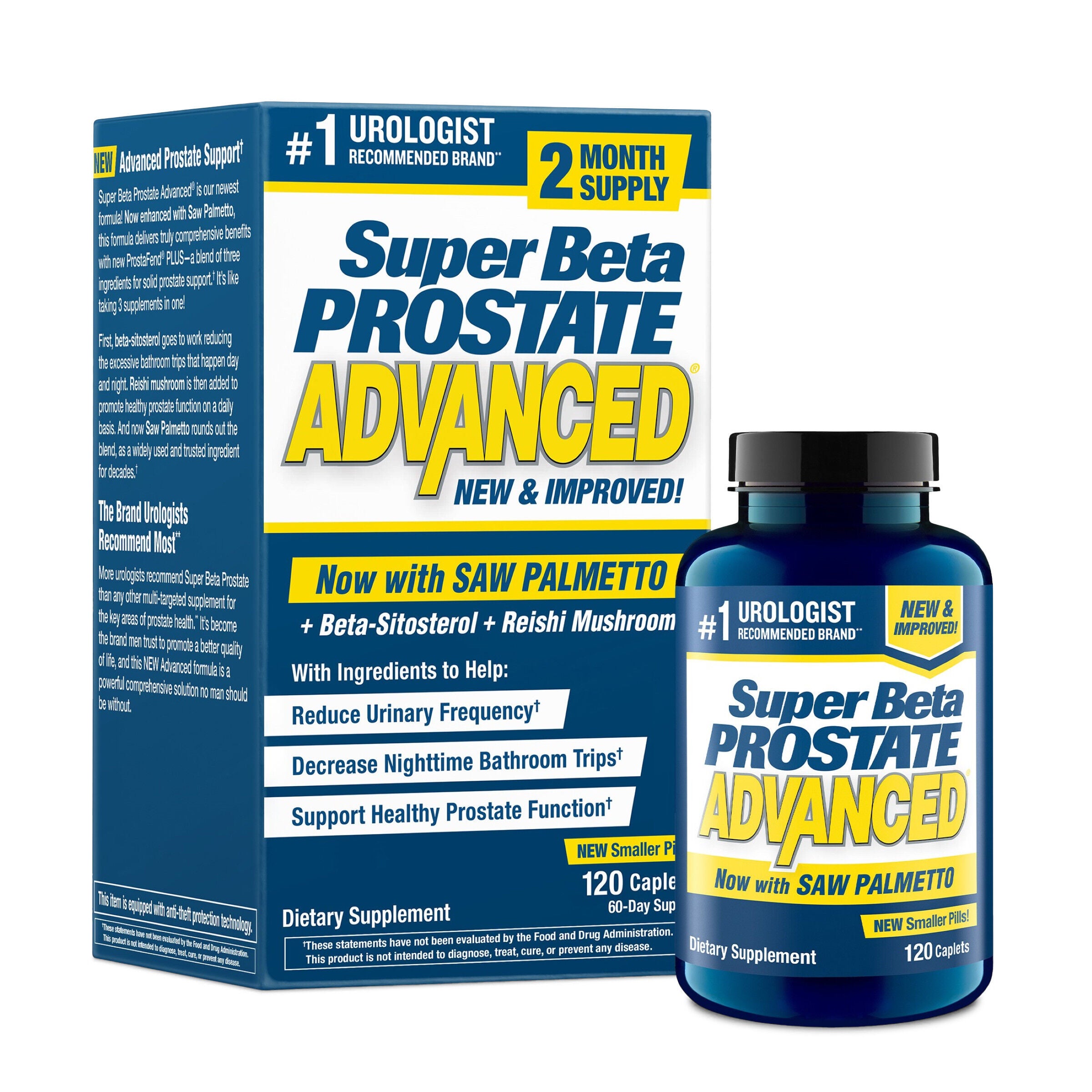 Super Beta Prostate Advanced Healthy - 120 Caplets (60 Servings)