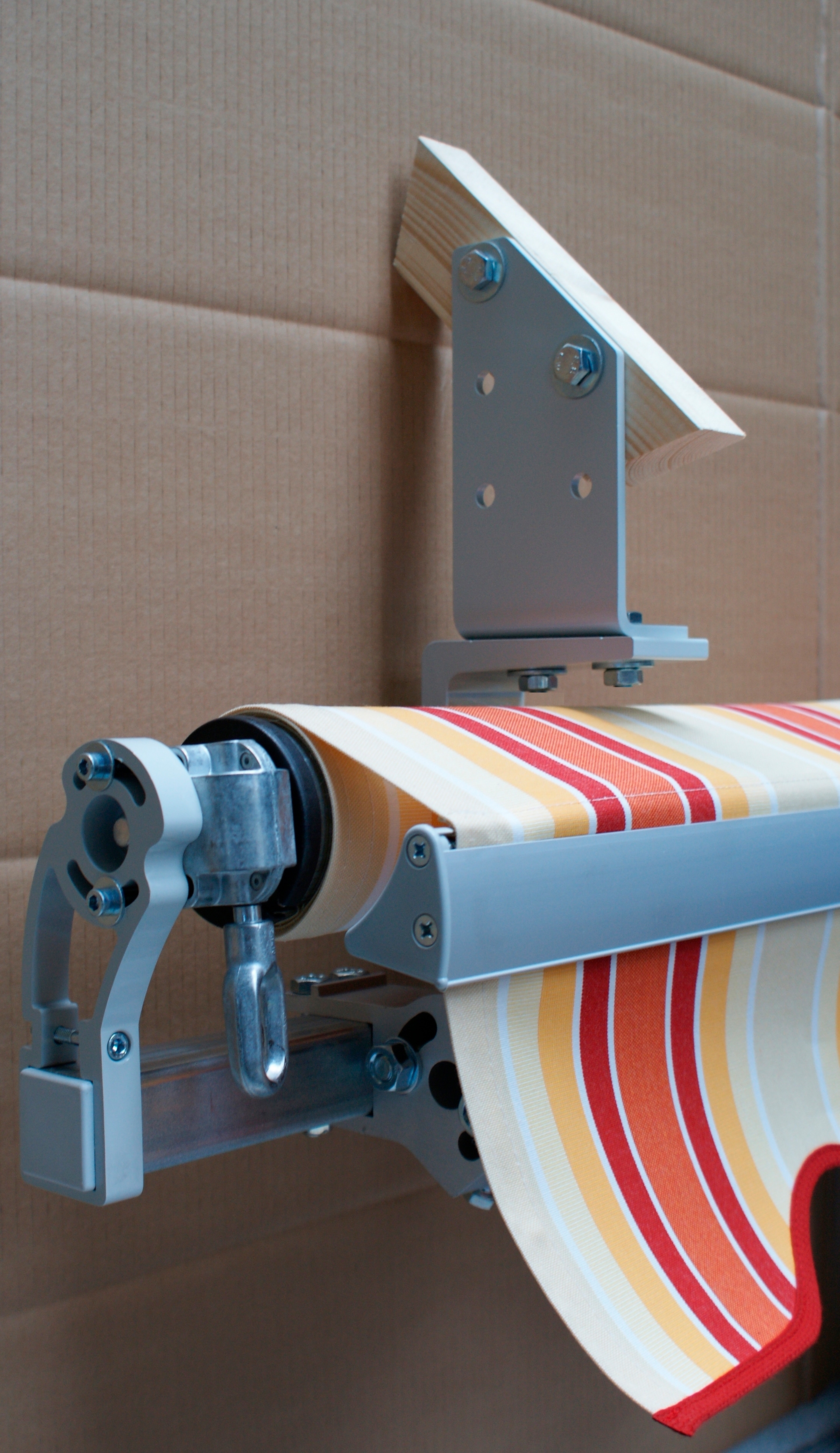 Dachsparrenhalter WISMAR Gr. 1, grau, B:10cm H:19,5cm, Stahl, Befestigungen