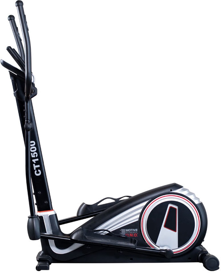 Crosstrainer-Ergometer "CT 1500", schwarz (schwarz, grau), MOTIVE FITNESS BY U.N.O., CrosstrainerB:66cm H:170cm L:165cm, Schwungmasse ca. 20 kg, 32 Widerstandsstufen, B:66cm H:170cm L:165cm