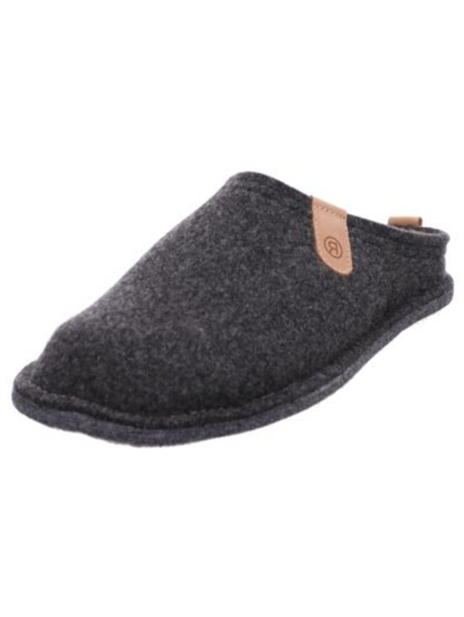 Hausschuh ROHDE "Rohde Hausschuhe Filz", Herren, Gr. 45, grau, Filz, Schuhe Hausschuh