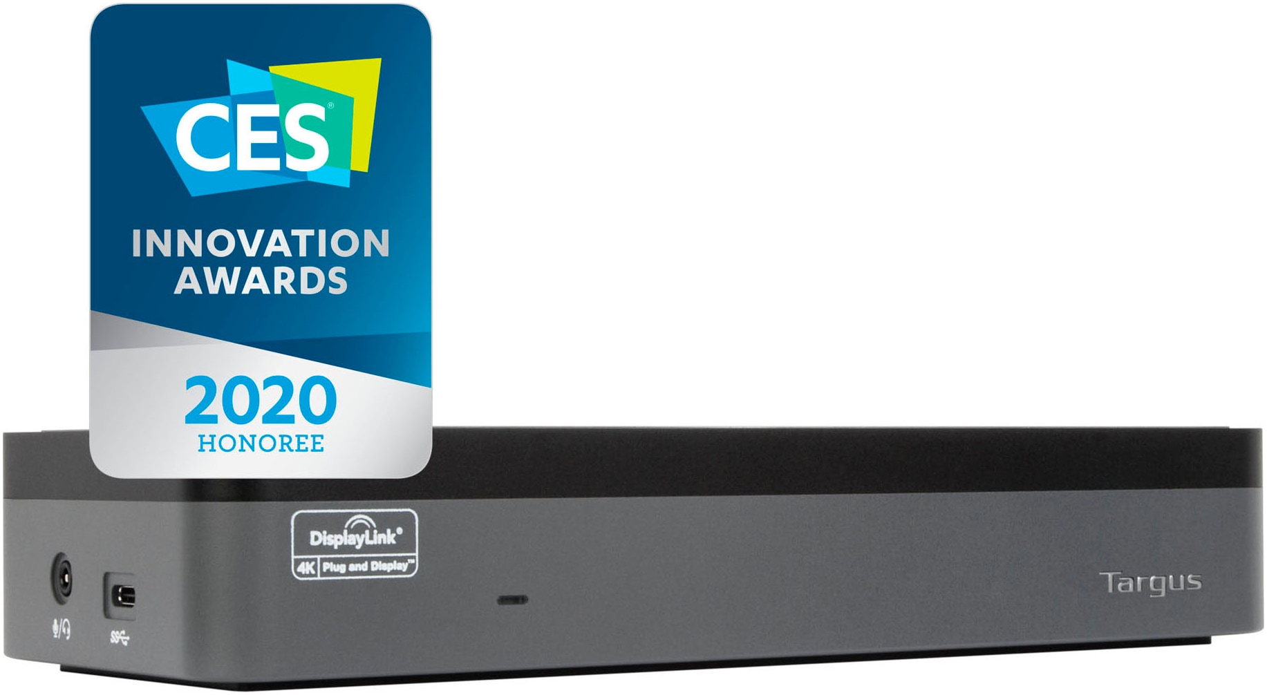 TARGUS Laptop-Dockingstation "USB-C Universal Quad 4K (QV4K) Docking Station", grau, B:20mm H:15mm T:30mm, Dockingstationen Image