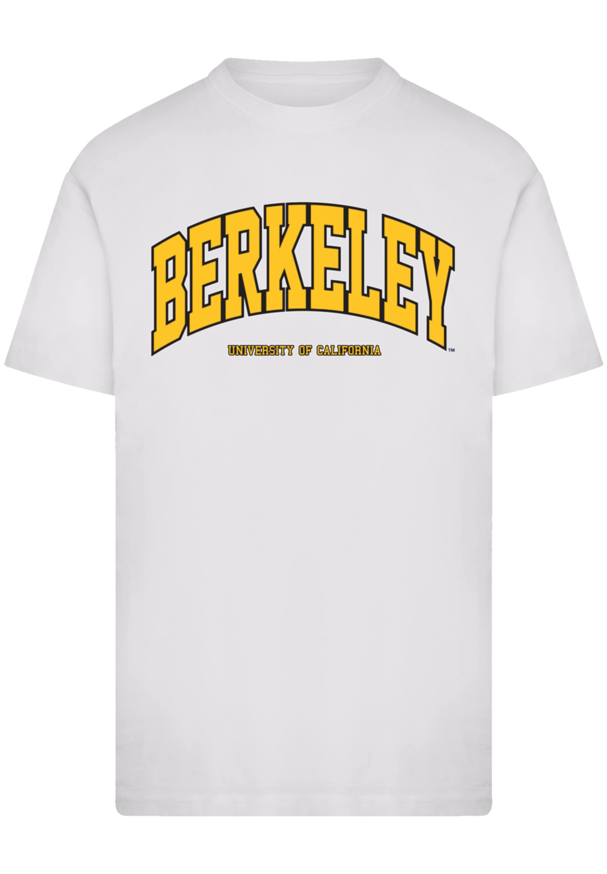 T-Shirt F4NT4STIC "Berkeley University of California Arch", Herren, Gr. 3XL, weiß, Obermaterial: 100% Baumwolle, regular fit, Rundhals, ohne Bündchen, Shirts, Official Merch Image