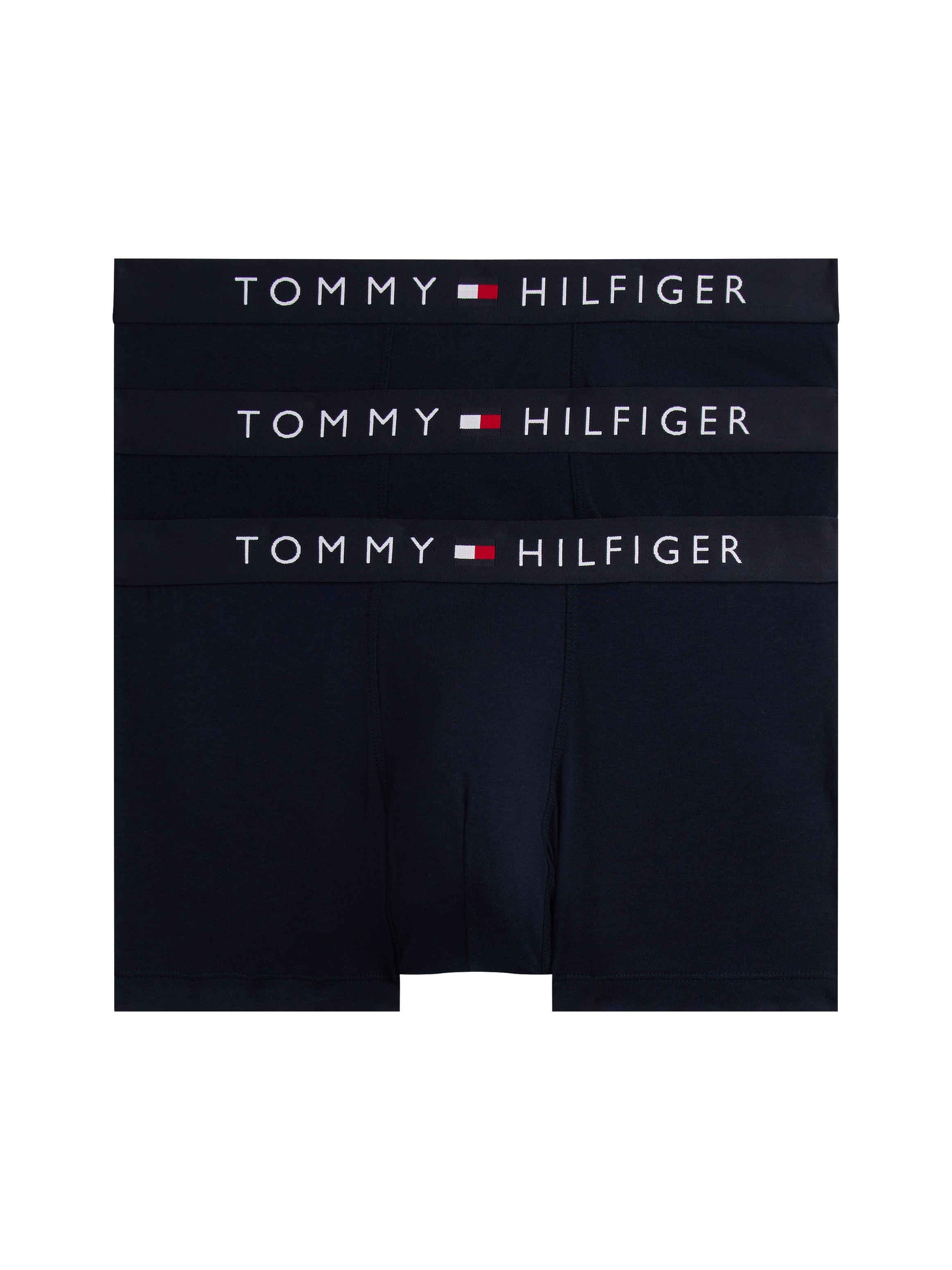 Boxer "3P BOXER BRIEF WB", Herren, Gr. M (50), desert sky, desert sky, desert sky, Jersey, Obermaterial: 95% Baumwolle, 5% Elasthan, TOMMY HILFIGER UNDERWEAR, körpernah, Unterhosen