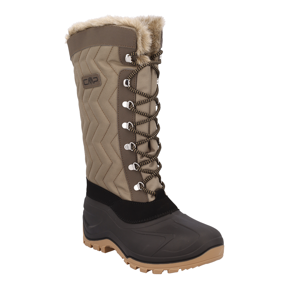 Winterboots CMP "NIETOS WMN SNOW BOOTS", Damen, Gr. 40, deserto, Synthetik, Schuhe Winterboots, Snowboots, Winterstiefel, Winterschuhe