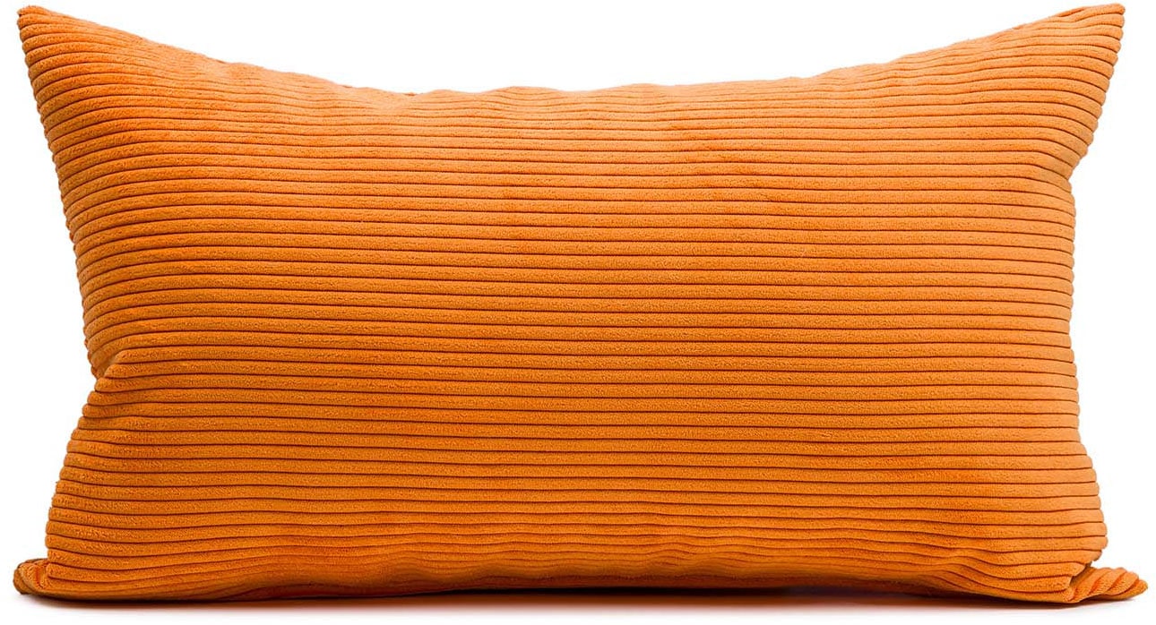 Dekokissen GÖZZE "Capri Cord", orange, unifarben, B:30cm H:10cm L:50cm, Polyester, Dekokissen_Sitzkissen_Kissenhüllen Image