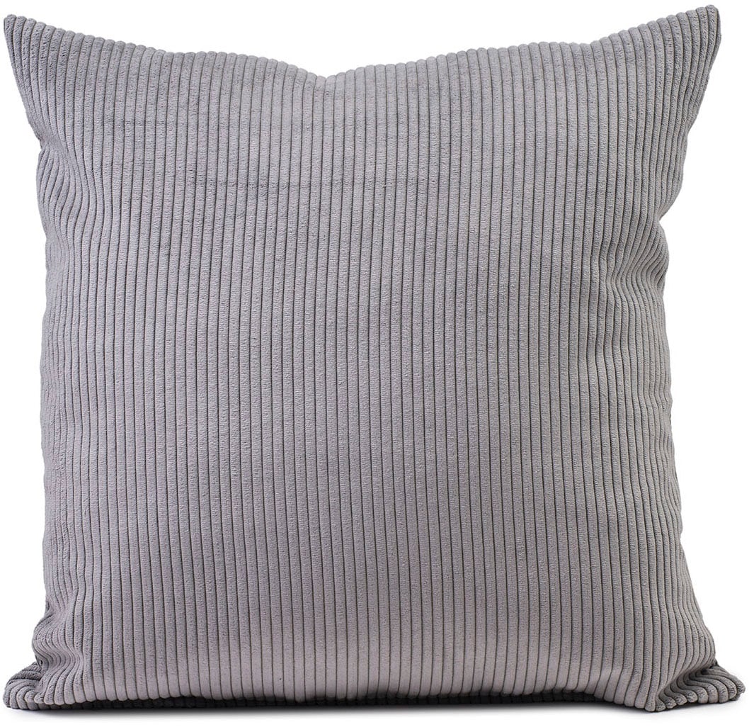 Dekokissen GÖZZE "Capri Cord", anthrazit, unifarben, B:45cm H:10cm L:45cm, Polyester, Dekokissen_Sitzkissen_Kissenhüllen Image