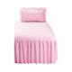The Bettersleep Company Fitted Traditional Quilted Bedspread and Pillowsham Set Pink (Double)