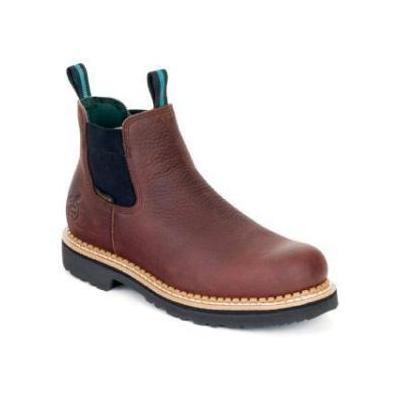 Georgia Boot Men's Georgia Giant High Romeo Steel Toe Waterproof Slip-On Work Shoes