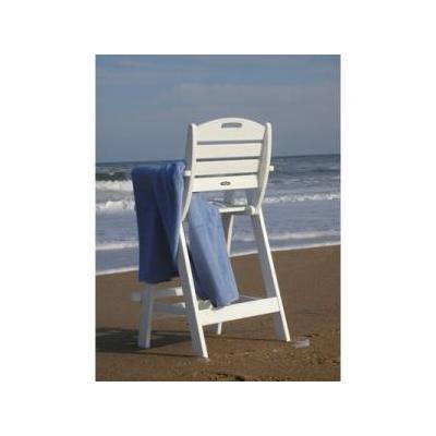 Brookstone Nautical Outdoor Polywood Bar Chair, Teak