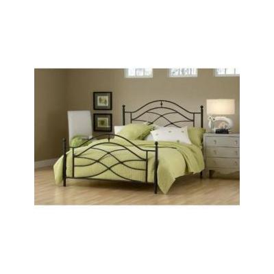 Hillsdale 1601BKR Furniture Cole Duo Panel Bed Set King In Black Twinkle 6 Leg Bed Frame