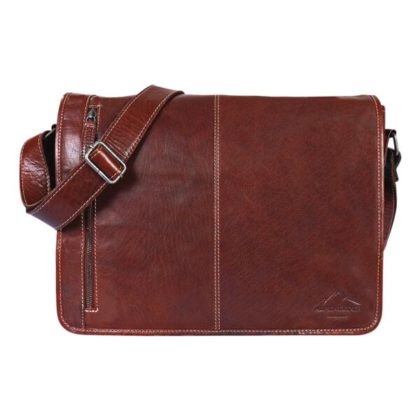 Alpenleder Umhängetasche »ATLANTA« 38.1 cm (15 Zoll) Brandy, 41x32x10 cm Image