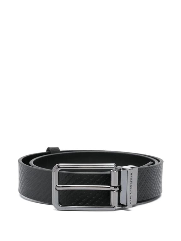Reversible Belt - Black - Karl Lagerfeld Belts