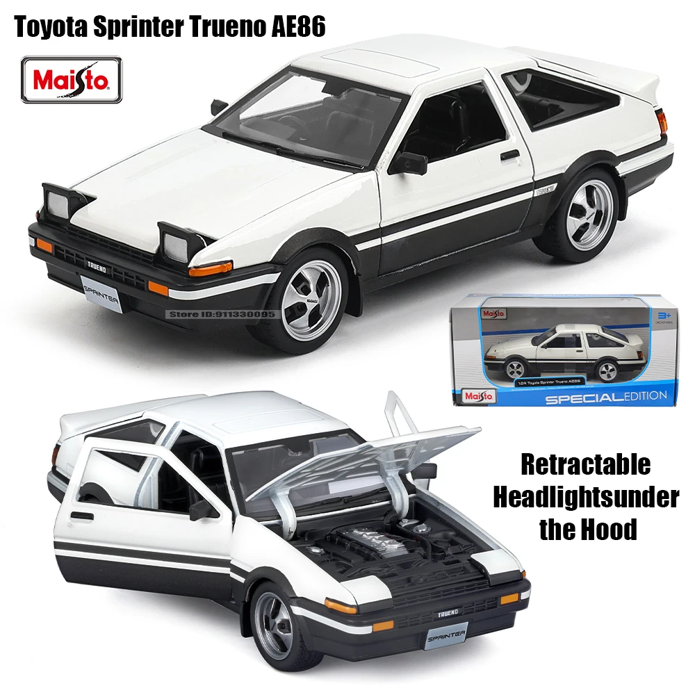 Maisto 1:24 Toyota Sprinter Trueno AE86 Legierung Automodell Handwerk Dekoration Sammlung Spielzeug Werkzeuge Geschenkmodelle Image