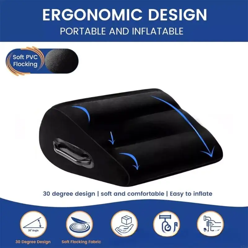 Aufblasbares Keilkissen für die Beinbeinstütze Verstellbare Luftkissen mit PVC -Oberflächen Schmerzen Reliefstütze 87 ha Image