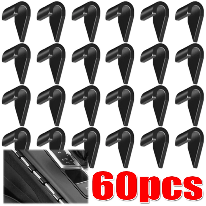 Für Auto USB Lade Tablet Draht Kabel Clips Wickler Silikon Kabel Organizer Desktop Draht Lagerung Ladegerät Kabel Halter 6-60 stücke Image