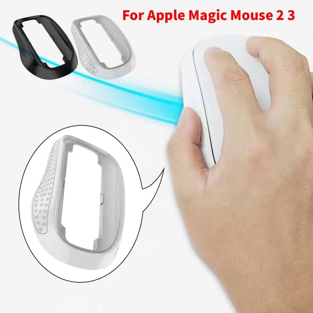 Ergonomische Abdeckung für Apple Magic Mouse 2 3, Hartschalenkoffer, Mausbasispolster, Handballenauflage, erhöhtes Anti-Rutsch-Mauspad für Magic Mouse 2 3 Image
