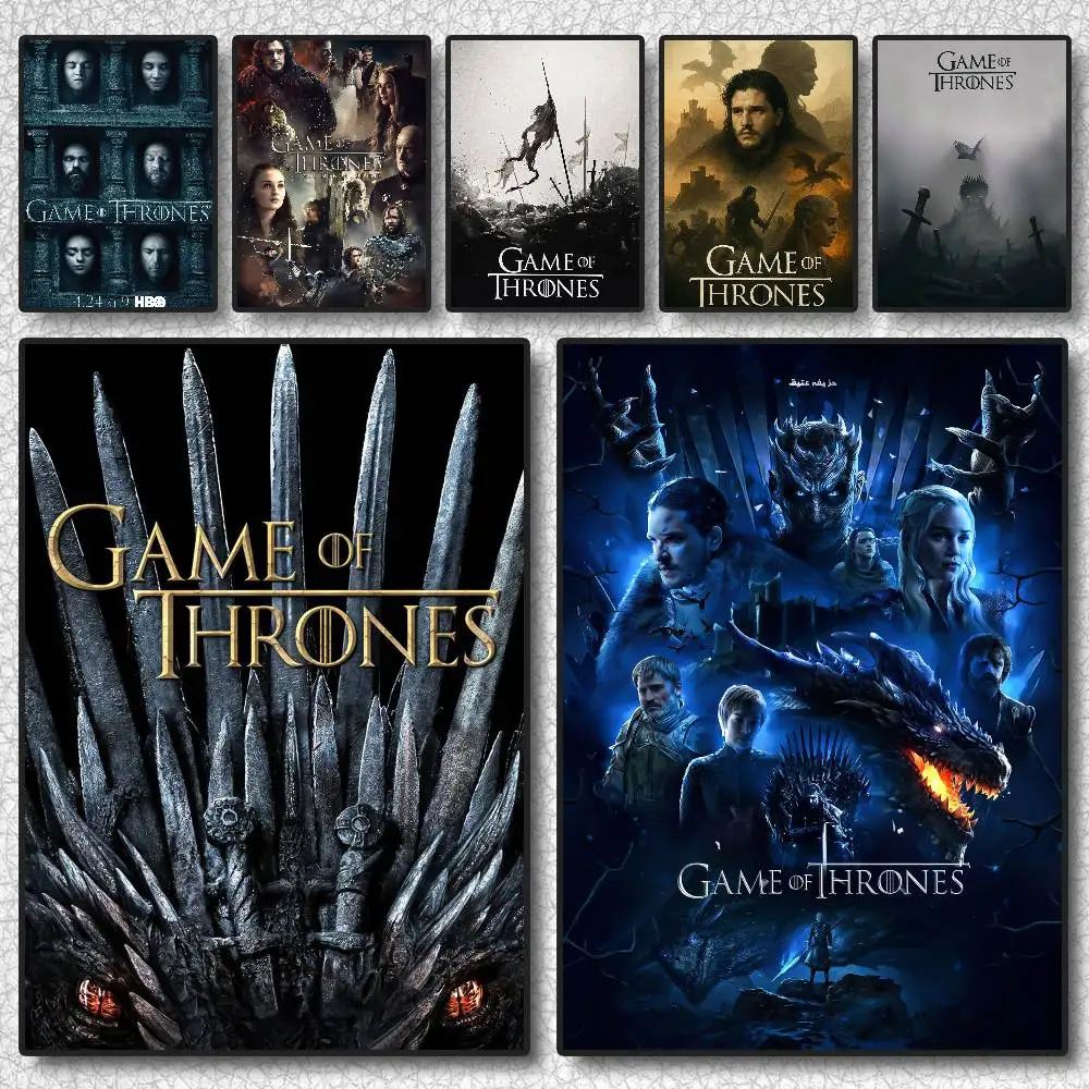 Film G-Game Of T-Thrones Poster Selbstklebende Kunst Wasserdichter Aufkleber Kaffeehaus Wohnheim Zimmer Wanddekoration Image