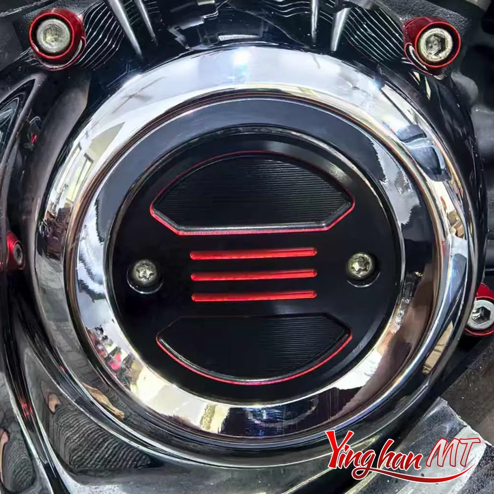 Motorrad Zeitgesteuerte Abdeckung für Harley M8 Motoren Touring Road King FLTR FLHX 17-23 Softail Breakout Fat Boy Dyna Street BOB 18-23