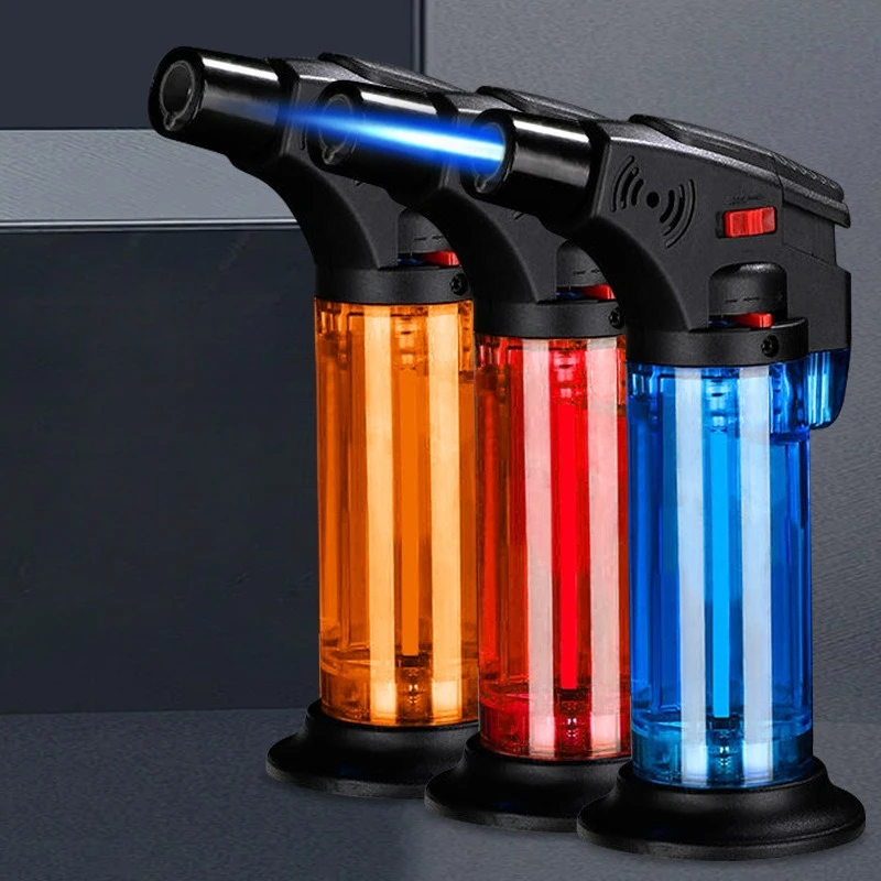 Hochtemperatur-Spritzpistolen-Feuerzeug, winddichtes Zigarre-Feuerzeug mit blauer Flamme, Backen- und Grillfeuerzeuge, Outdoor-Überlebenswerkzeug Image