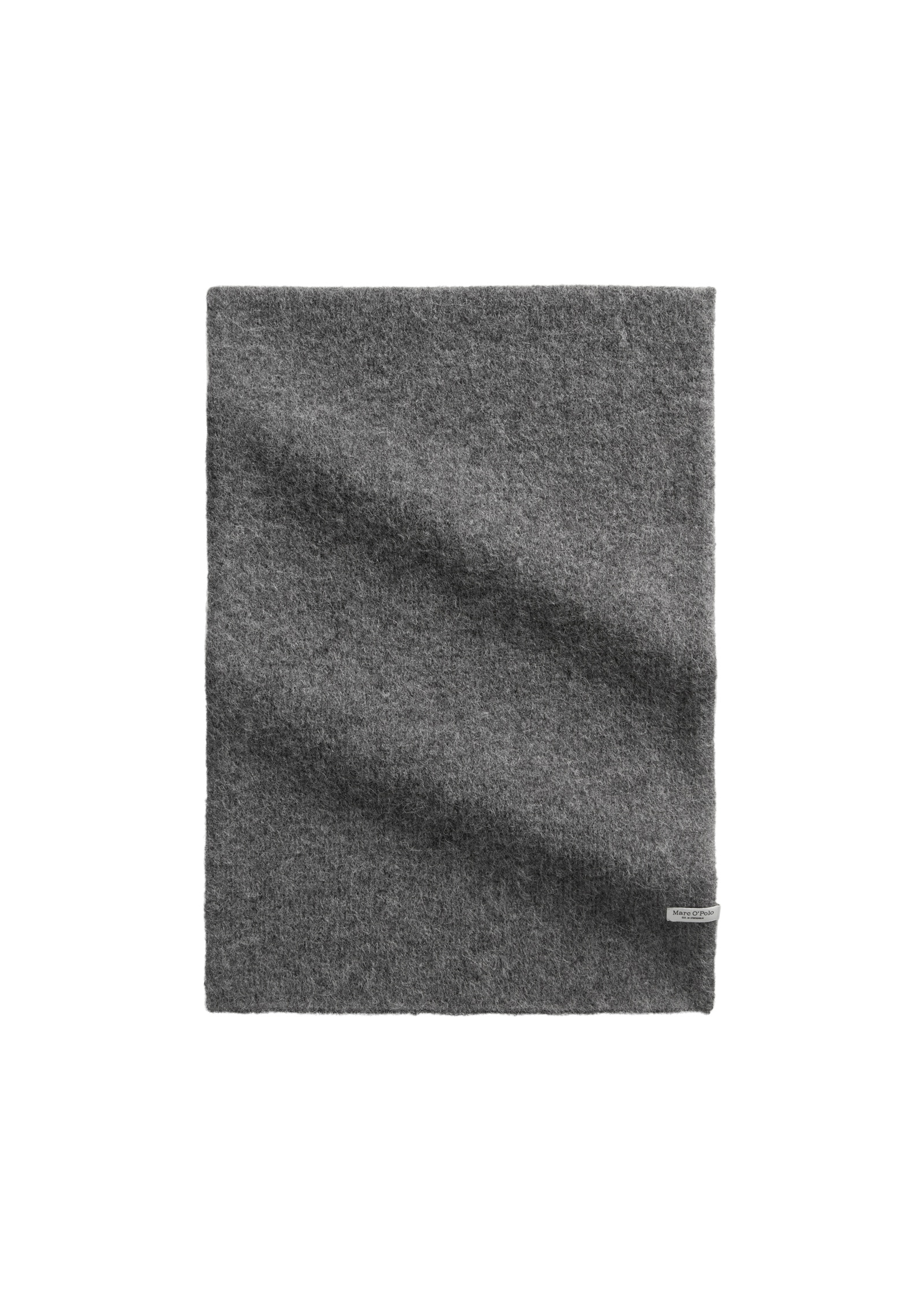 Schal MARC O'POLO "aus softem Alpakawolle-Mix", Damen, rocky grau melange, Obermaterial: 33% Polyamid, 32% Wolle (Schafwolle), 32% Alpaka, 3% Elasthan, unifarben, Modetücher Schal