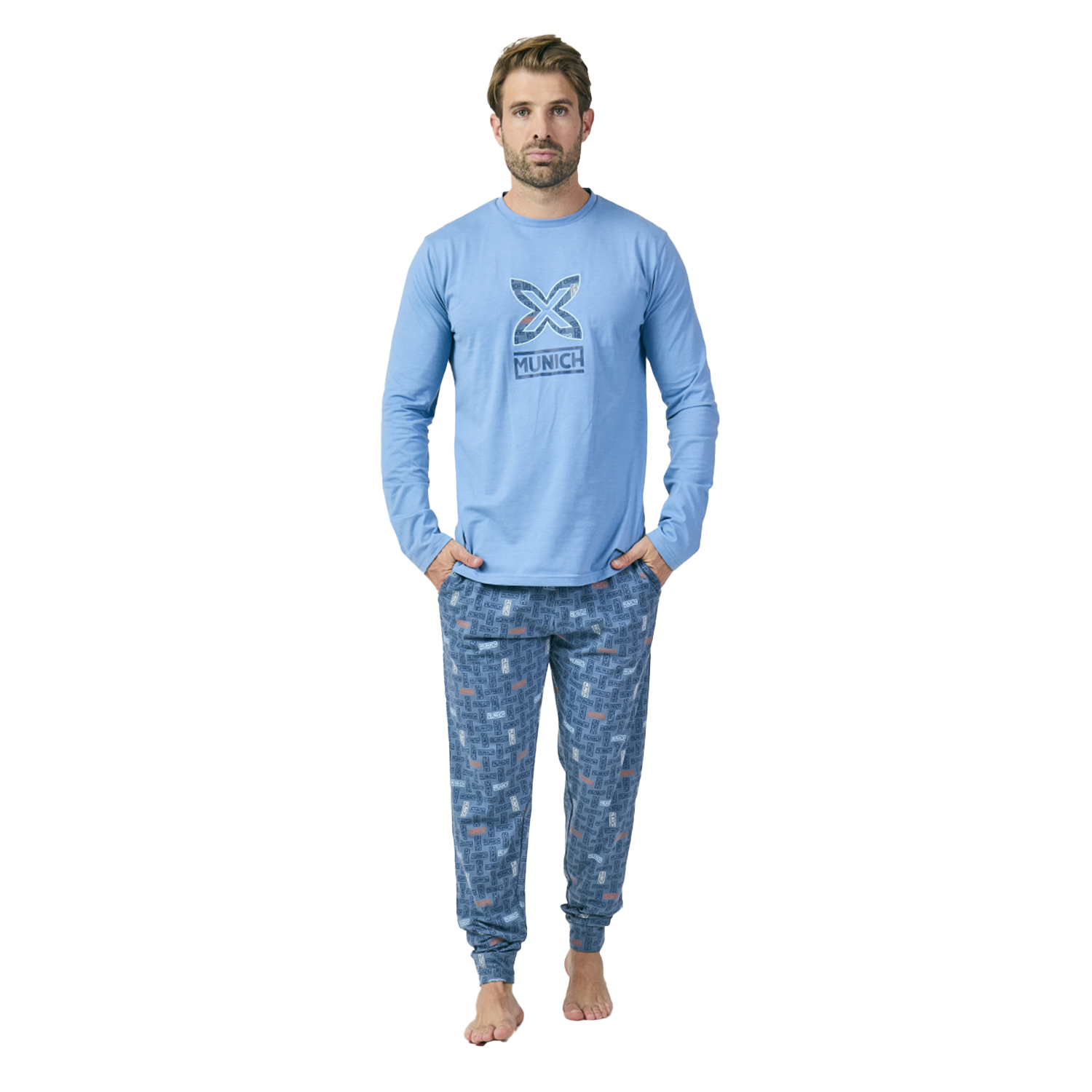 MU16 Langarm-Pyjama für Herren Image