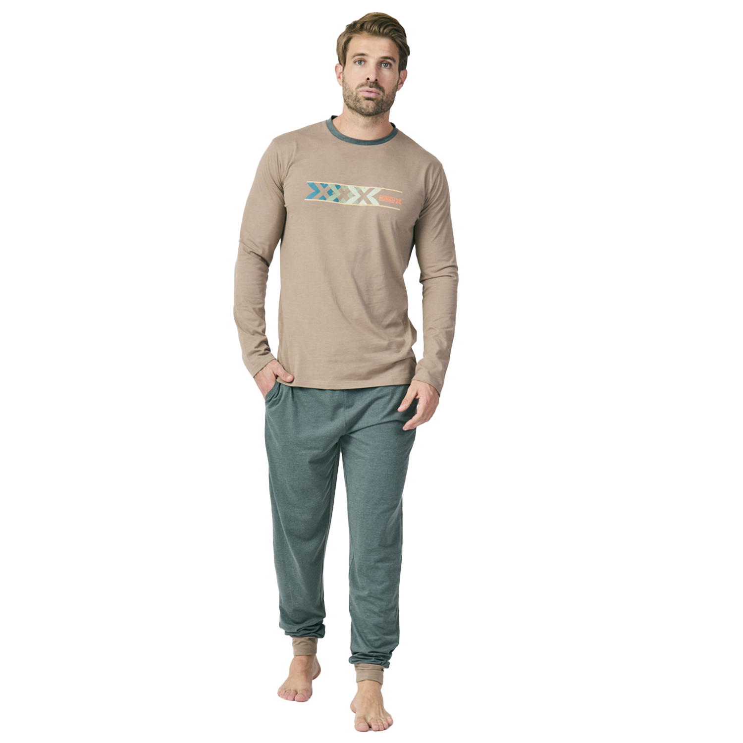 MU16 Langarm-Pyjama für Herren Image