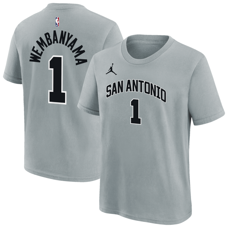 San Antonio Spurs Nike Name & Nummer Statement T-Shirt – Wemby – Jugendliche Image