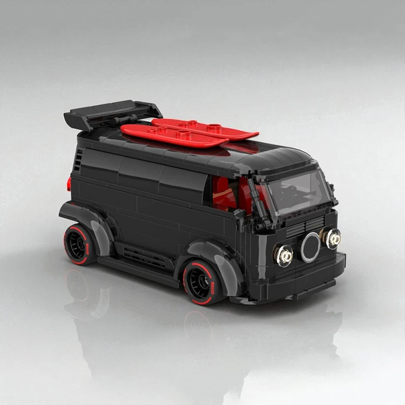 449 Teile MOC Oldtimer Oldtimer Iconisches T2 Modell DIY Montage Baustein Spielzeug Kindergeburtstag Weihnachtsgeschenk Image