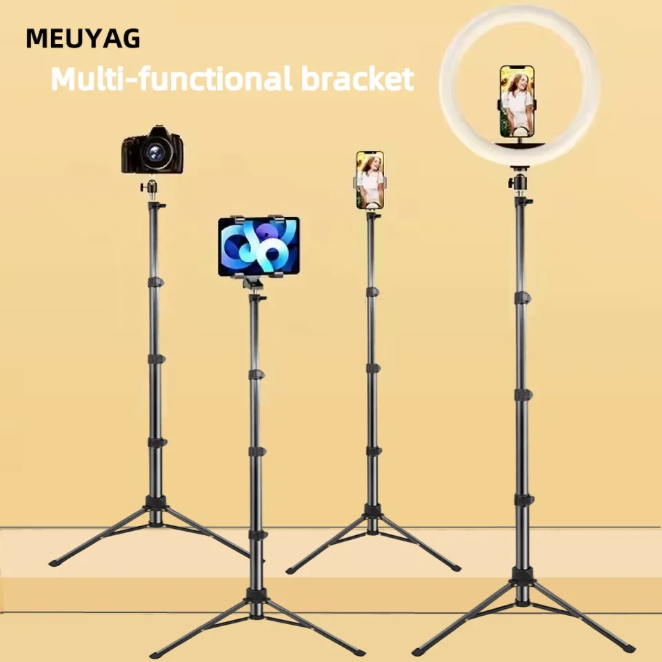 MEUYAG 2025 new 1.4m Lightweight Camera Tripod For Mobile Portable SLR Bluetooth-compatible Desktop Cam Stand Monopod Smartphone