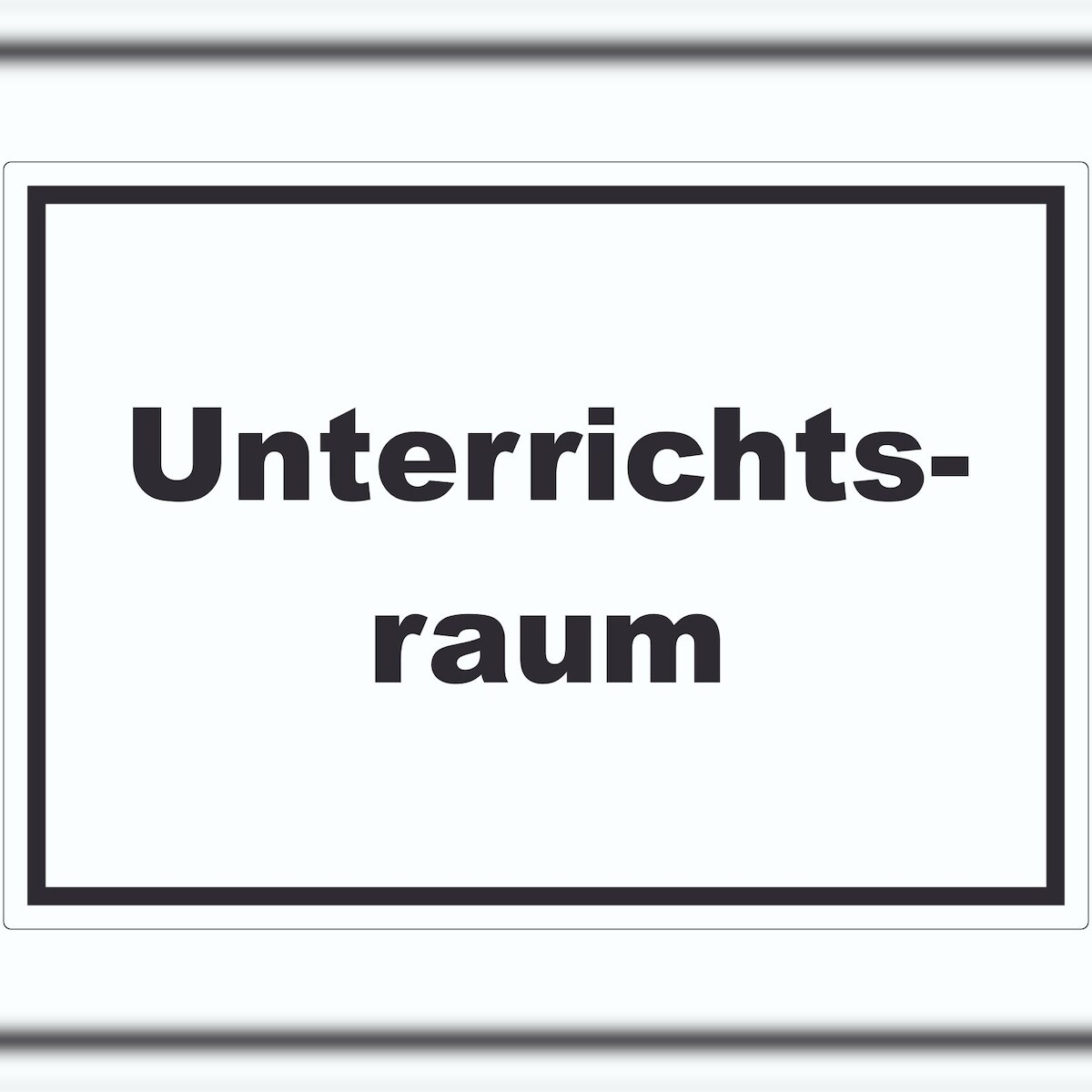 HB-Druck Unterrichtsraum Aufkleber mit Text Schule Schulung waagerecht A3 (297x420mm) Image