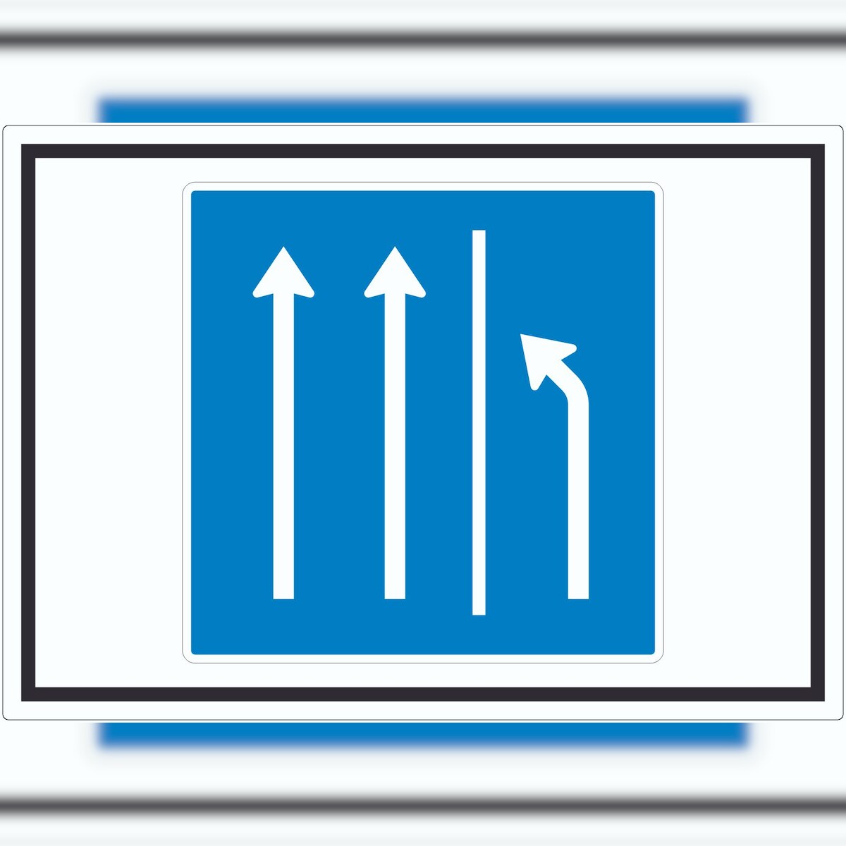 HB-Druck Aufkleber Seitenstreifen räumen Symbol A4 (210x297mm) Image