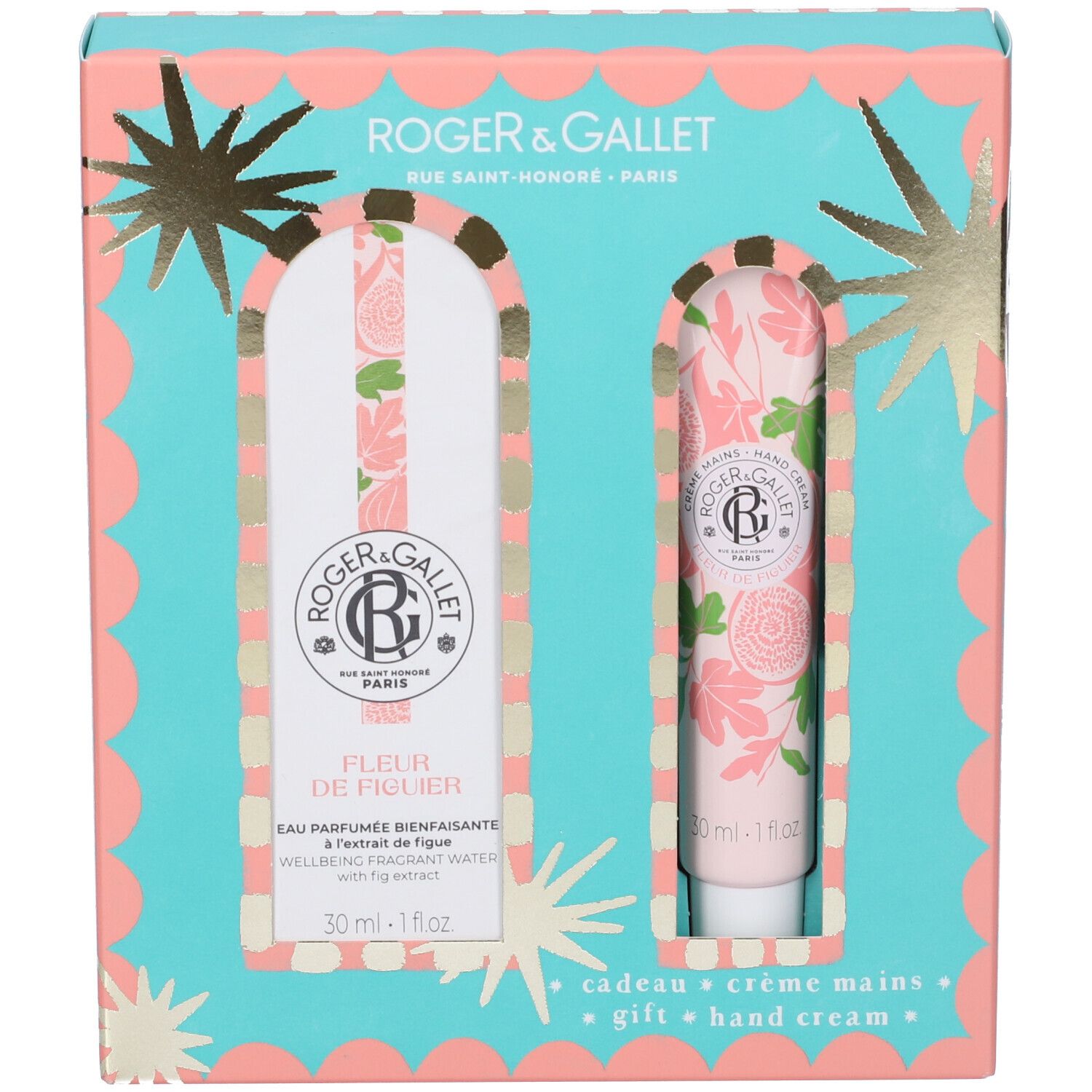 Roger&Gallet Set Natale Fleur De Figuier Eau Parfum + Crema Mani 1 pz