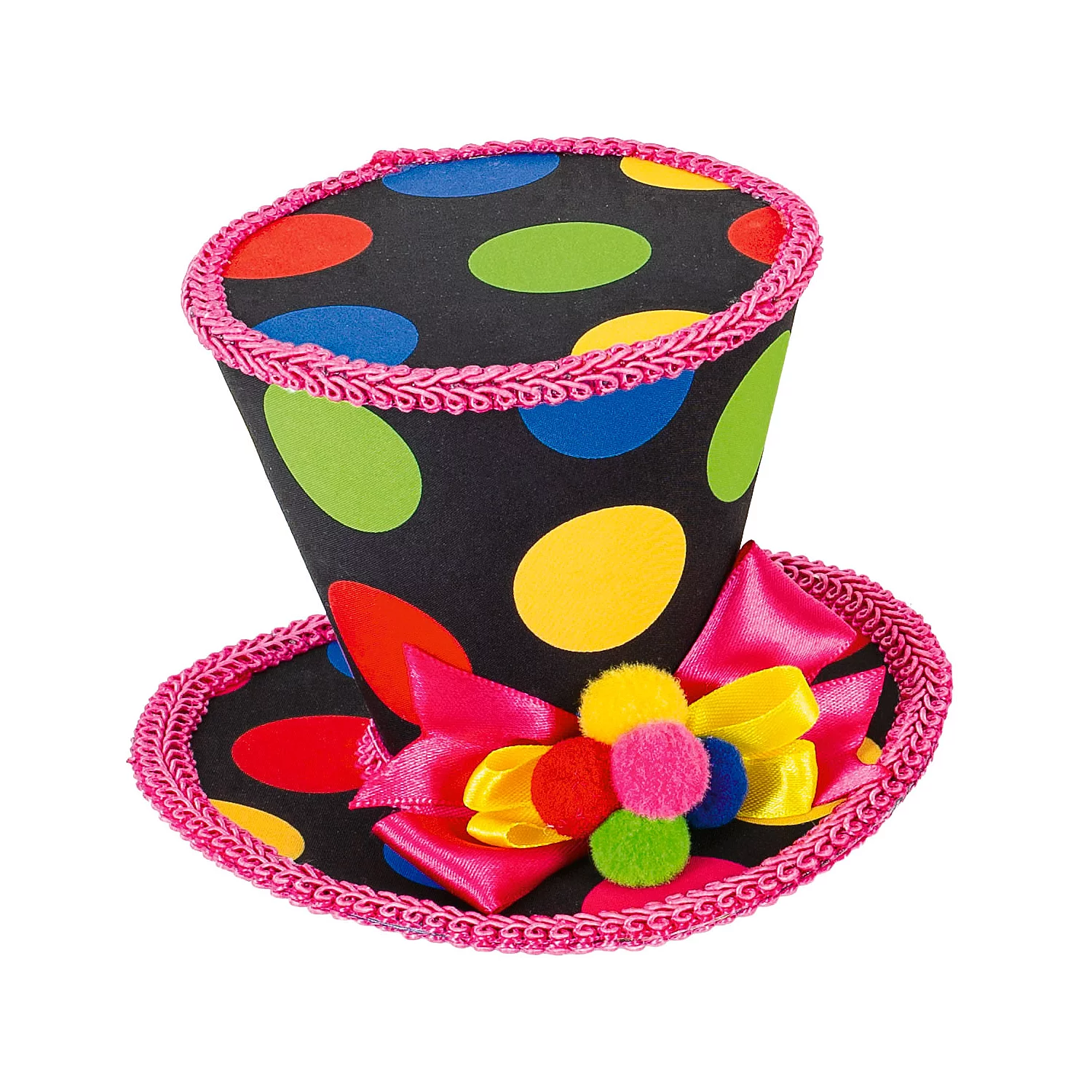 Mini-Zylinder Harlekin, schwarz/bunt Image