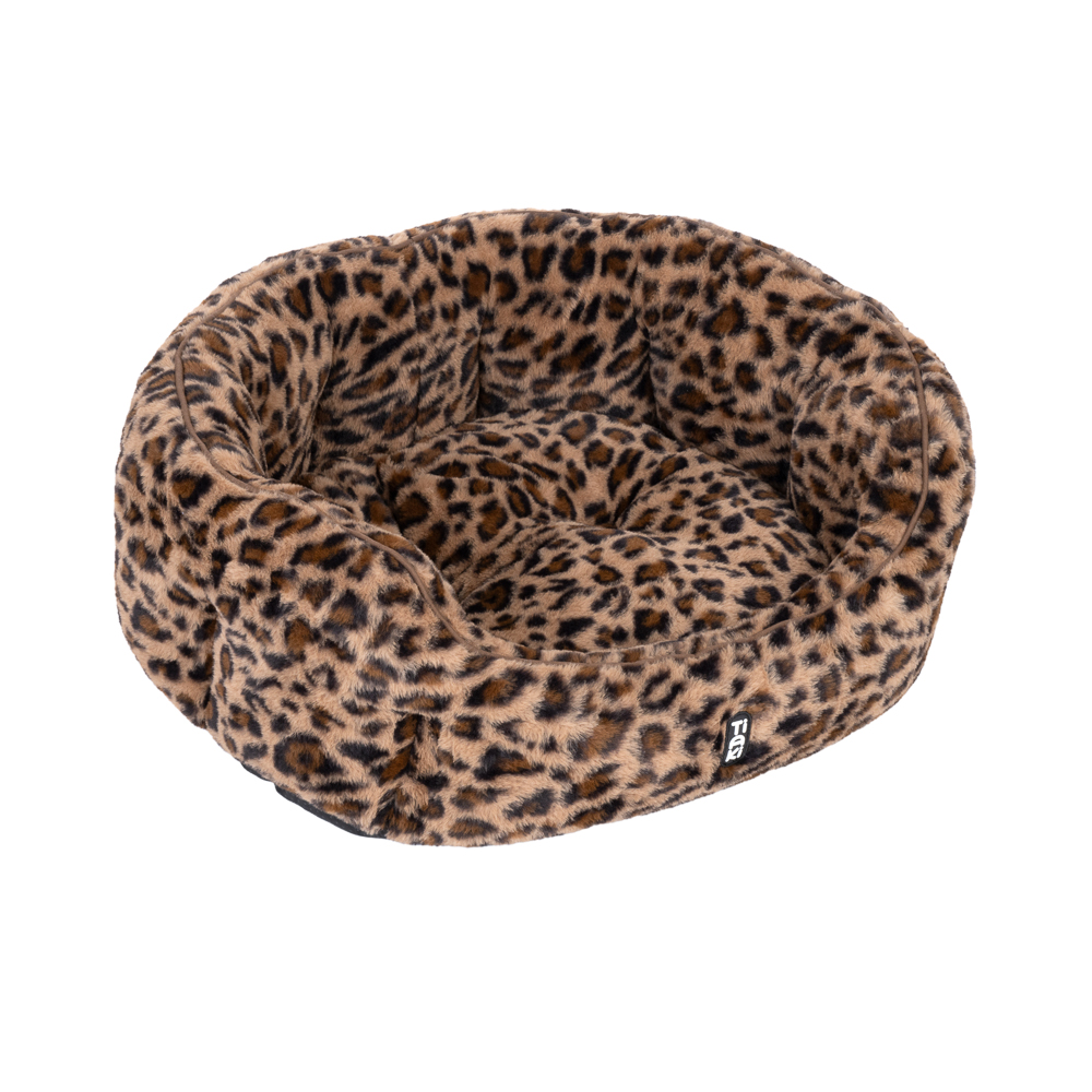 Lettino per cani e gatti TIAKI Leo - Tg. M: L 60 x P 50 x H 22 cm