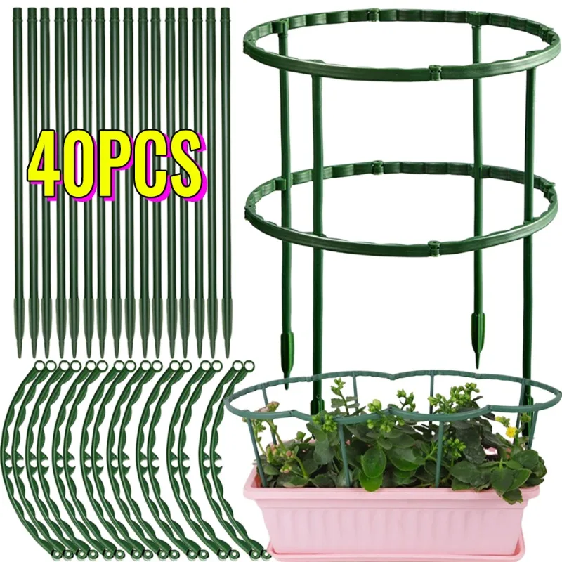 Anlage Unterstützung Käfig Plie Blume Ständer Halter Halbkreis Garten Gewächshaus Obstgarten Befestigungs Stange Gartenarbeit Bonsai Werkzeug Halterung Image