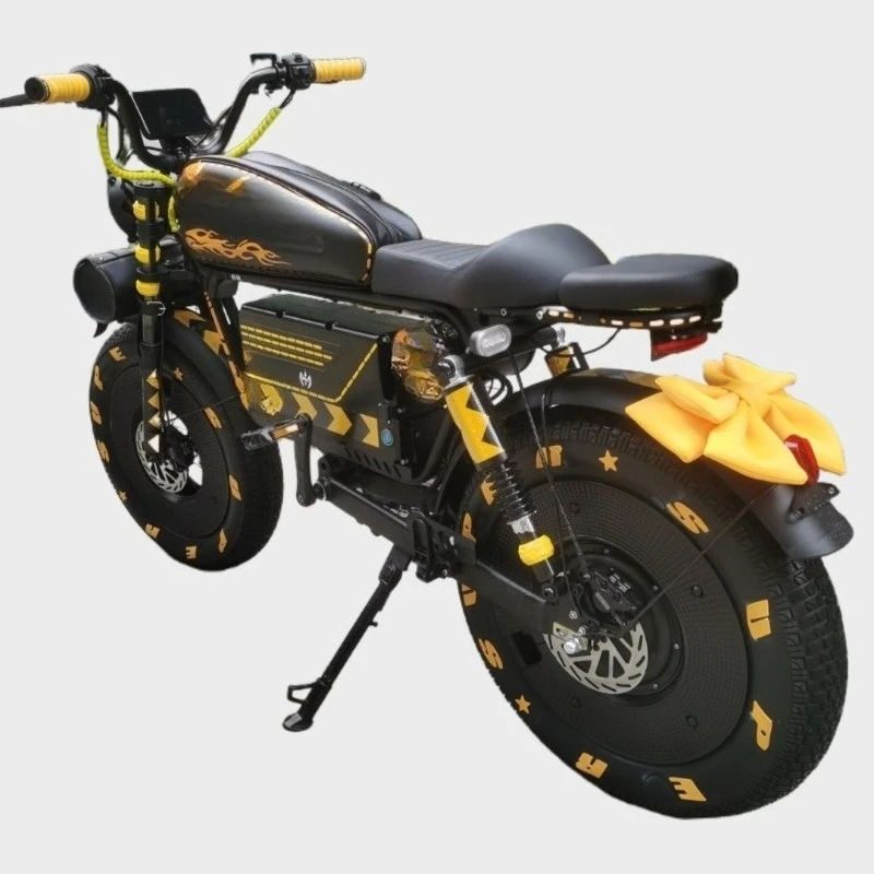 Retro-Hochleistungs-Straßenfahrrad für Erwachsene, neues zweirädriges Elektrofahrrad für Herren und Damen im Gelände Image