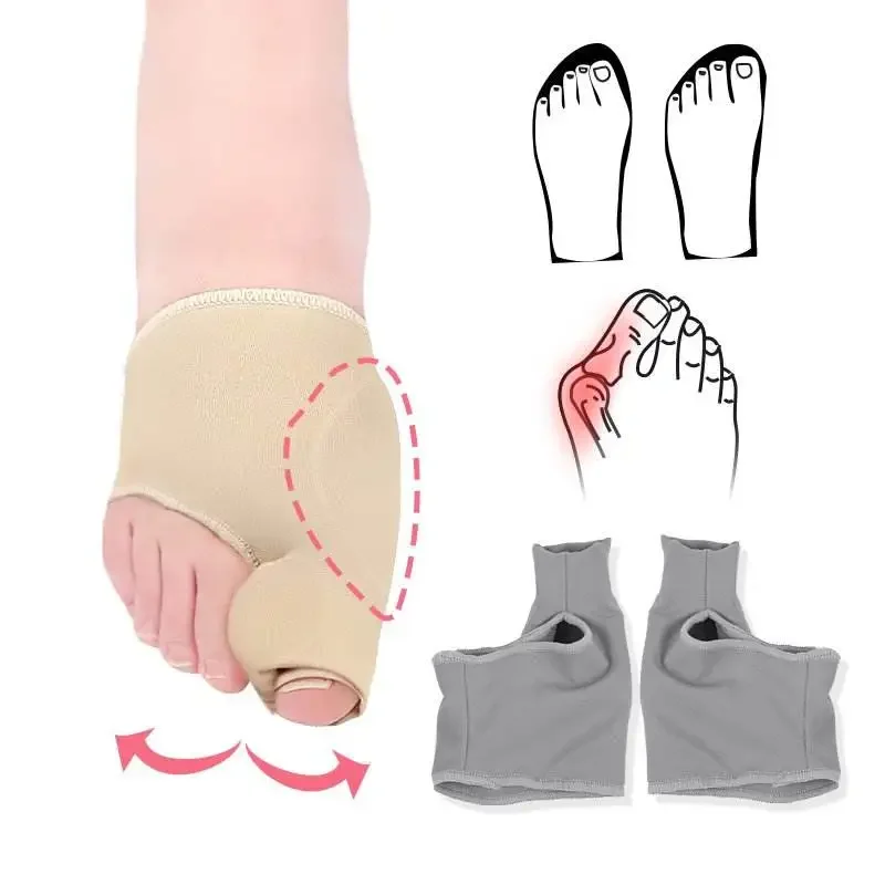 1/2 Paar Zehenspreizer Hallux Valgus Bunion Corrector Orthesen Füße Knochen Daumenversteller Korrektur Pediküre Sockenglätter Image