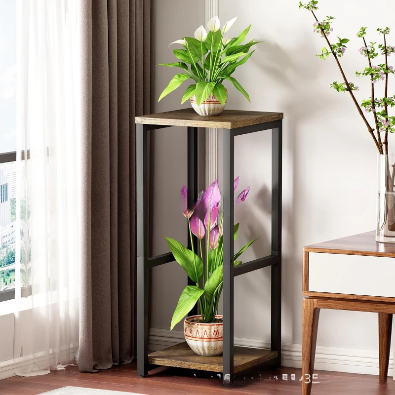 Blumenregal, Lagerregal, Massivholz, bodenstehend, dekorative Gegenstände, Blumenständer, Basis, Wohnzimmer, Balkon, Zimmerpflanzenregal