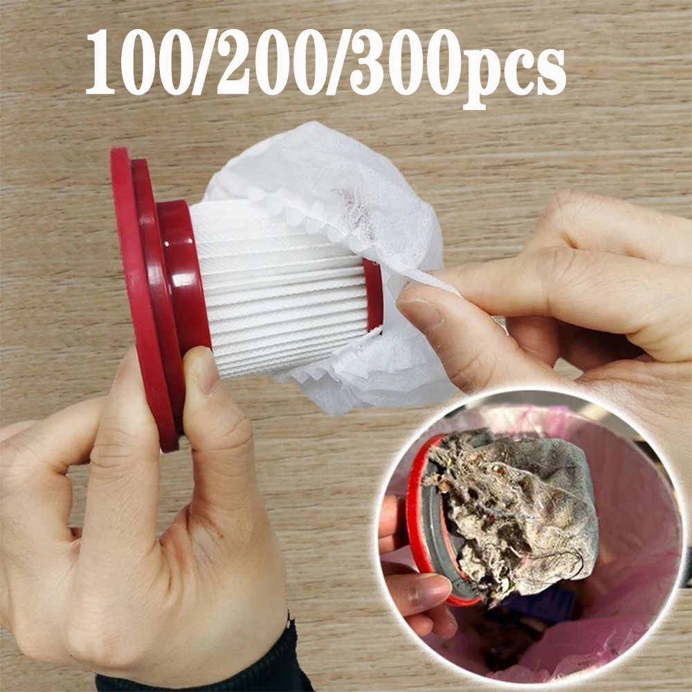100-300 stücke Einweg Hause Staubsauger Filter Mesh Langlebig Staubdicht Filter Tasche Zubehör Hause Eingerichtet Reinigung Werkzeuge Image