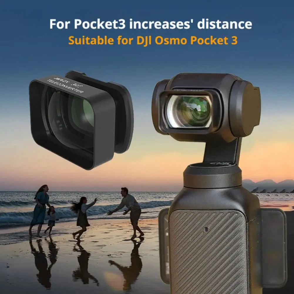Für DJI Osmo Pocket3 Makro Zoom Magnetische Saug Mikroskop Objektiv Telekonverter HD Professionelle Fotografie Filter Zubehör Image