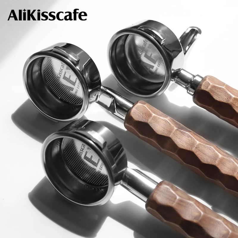 58 MM Kaffee Boden Siebträger Nackt Für E61 Gaggia Hibrew H10a Breville 920 Doppel Auslauf Espresso Zubehör Barista Werkzeuge