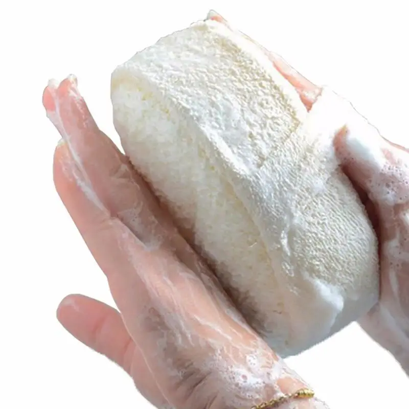 1PC Weiche Bad Pinsel Massage Dusche Luffa Schwamm Zurück Spa Wäscher Natürliche Bad Peeling Wäscher Image