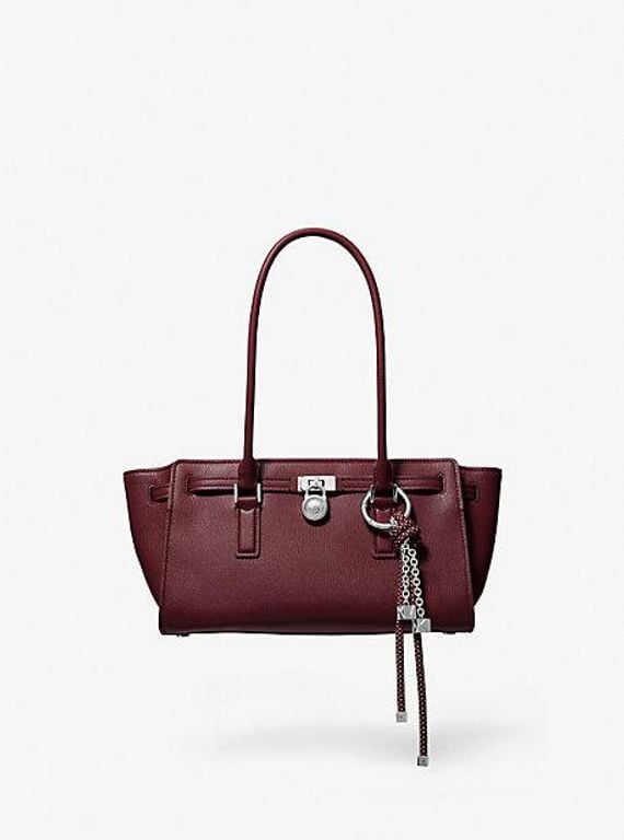 Hamilton Moderne Small Leather Satchel - Purple - Michael Kors Satchels