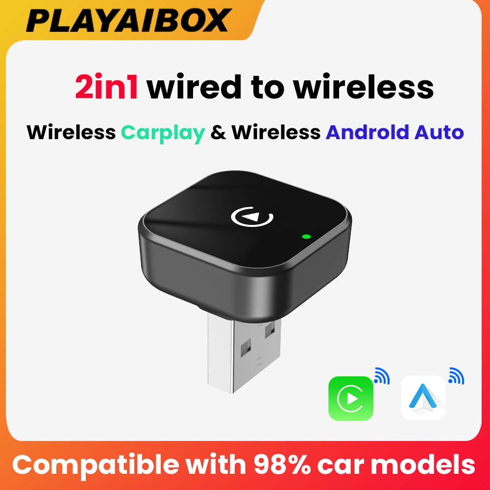 2025 Super Mini Carplay AI Box verkabelt mit Wireless CarPlay/Android Auto 2in1 Box 5 GHz WiFi für 98 % Original verkabeltes CarPlay/Auto Car Image