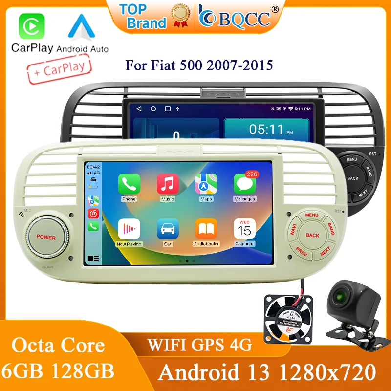 BQCC 1 Din 7 Zoll Android 14 Mirrorlink Octa Core Mirrorlink Wireless Carplay Android Auto Auto Player Wifi GPS 4G Navigation Image