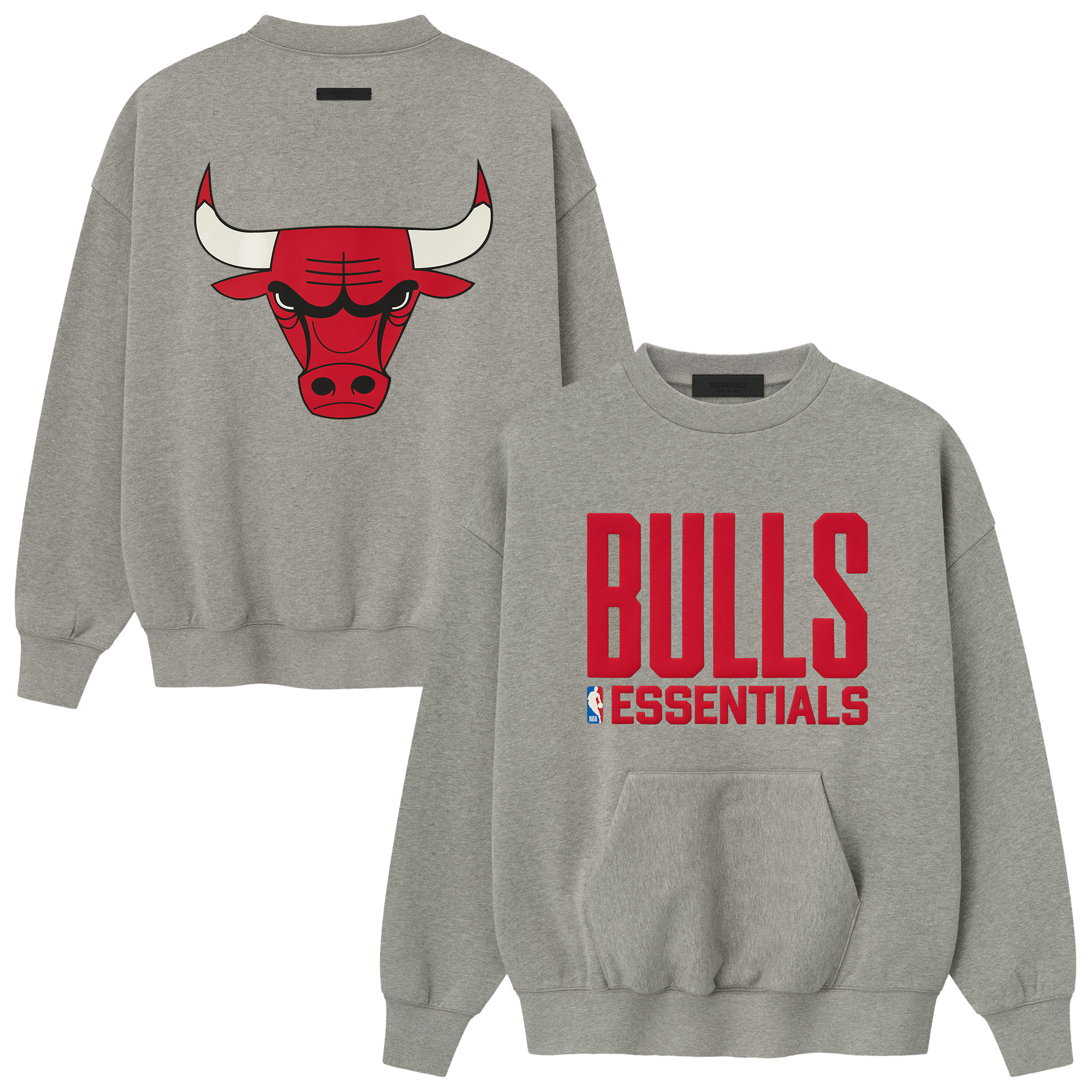 Chicago Bulls NBA x Fear Of God Essentials Sport Fit Rundhalsausschnitt - Unisex Image