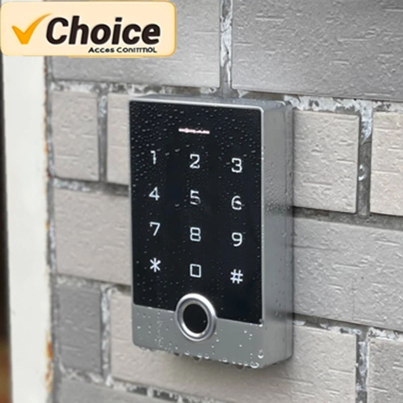 Tuya Smart WiFi-Zugangskontrollsystem mit Fingerabdruck-/RFID-/Tastatur, wasserdichter Türöffner und APP-Steuerung für Villa/Gate Security Image