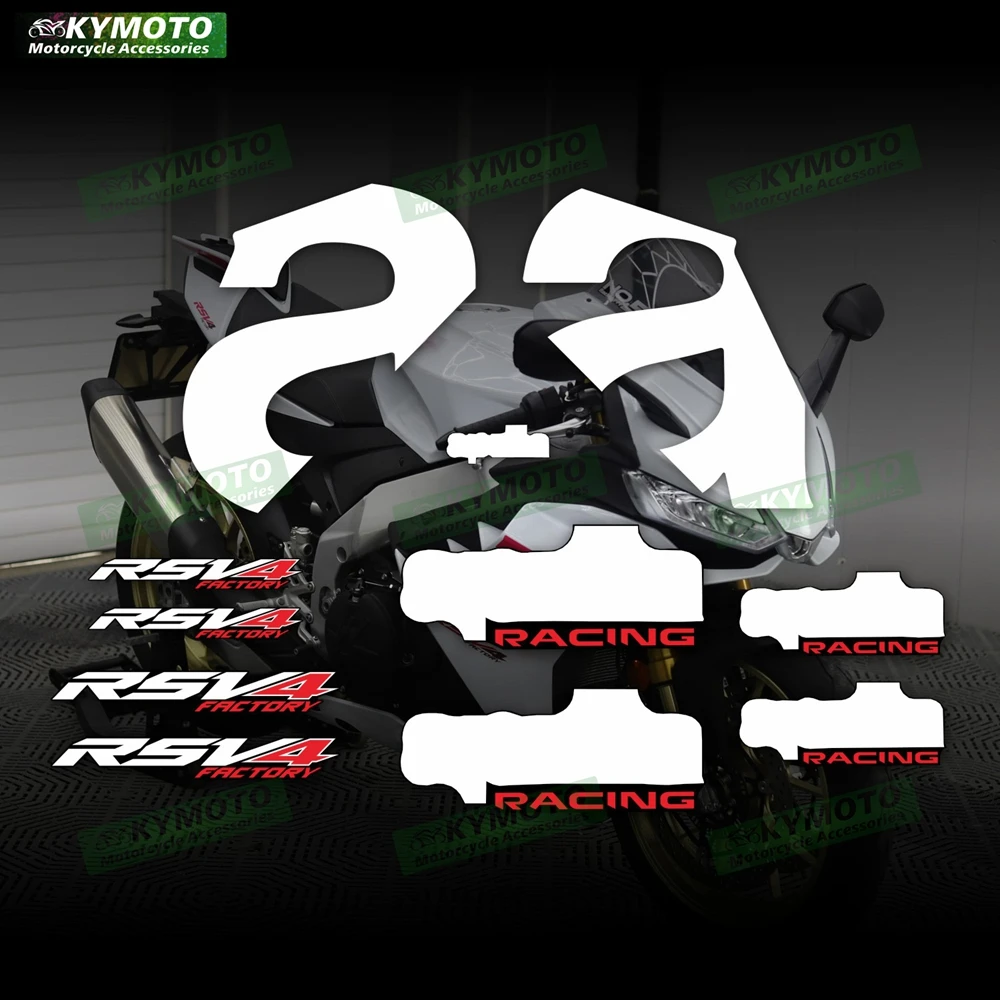 Für aprilia rsv4 motorrad zubehör verkleidung aufkleber voll auto reflektierende wasserdichte aufkleber voll auto kit Image