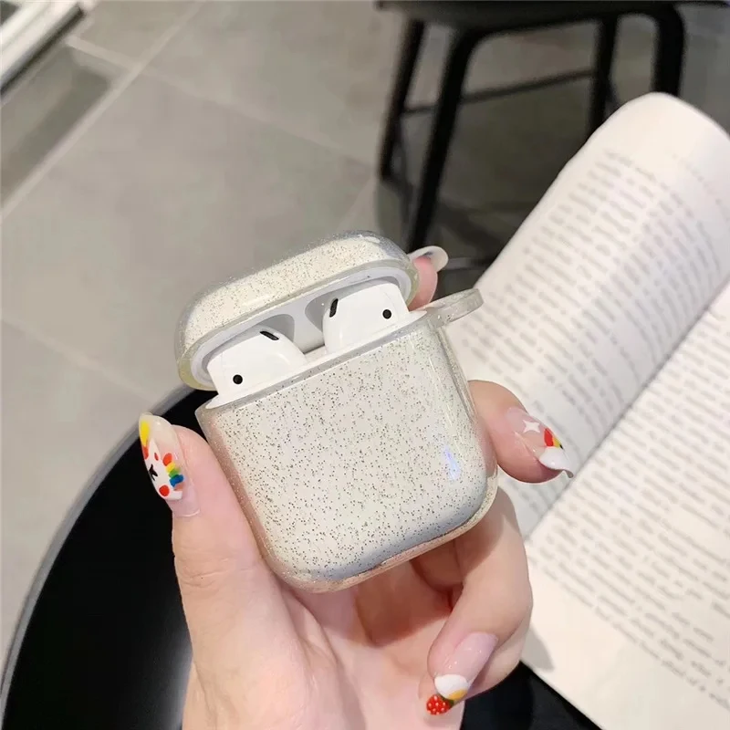 Glitzernde Bling-transparente Hülle für Apple AirPods Pro 2. Generation, kabellose Bluetooth-Kopfhörer-Abdeckung für Airpods 3 2 1 Pro 1 2 Image